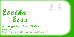 etelka biss business card
